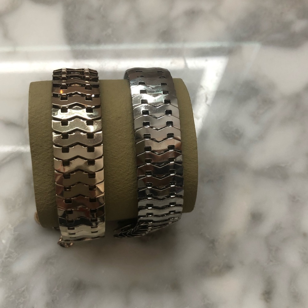 Gold and Silver Metal Bracelets